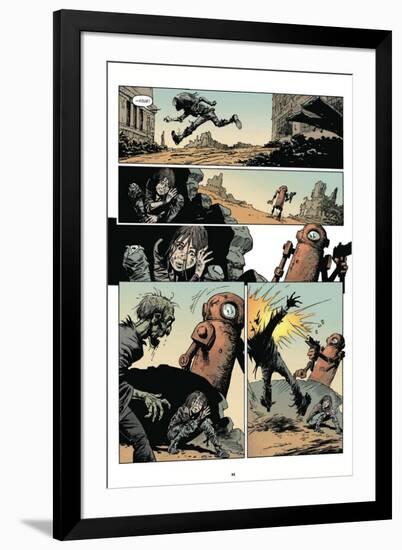 Zombies vs. Robots: Volume 1 - Comic Page with Panels-Val Mayerik-Framed Art Print