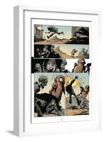 Zombies vs. Robots: Volume 1 - Comic Page with Panels-Val Mayerik-Framed Art Print