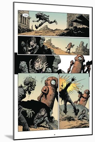 Zombies vs. Robots: Volume 1 - Comic Page with Panels-Val Mayerik-Mounted Art Print