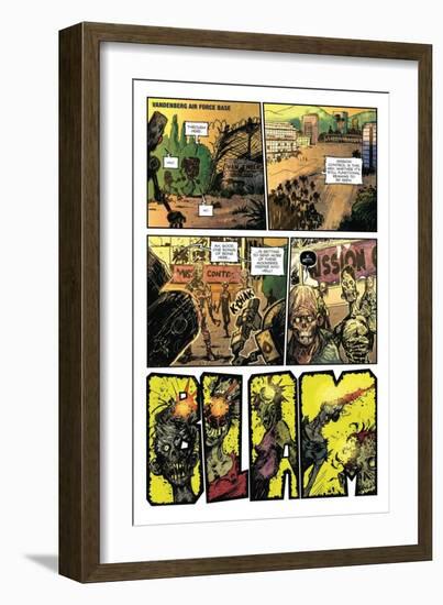 Zombies vs. Robots: Volume 1 - Comic Page with Panels-Anthony Diecidue-Framed Art Print