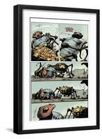 Zombies vs. Robots: Volume 1 - Comic Page with Panels-Val Mayerik-Framed Art Print