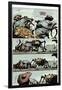 Zombies vs. Robots: Volume 1 - Comic Page with Panels-Val Mayerik-Framed Art Print