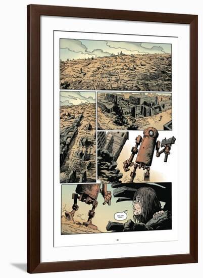 Zombies vs. Robots: Volume 1 - Comic Page with Panels-Val Mayerik-Framed Art Print