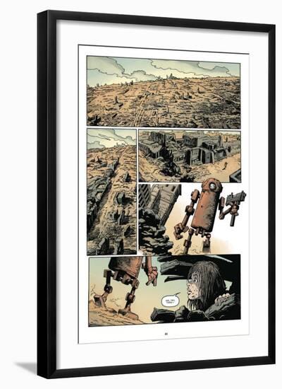 Zombies vs. Robots: Volume 1 - Comic Page with Panels-Val Mayerik-Framed Art Print