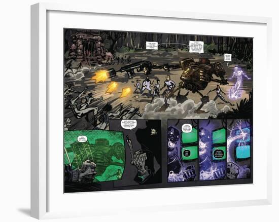 Zombies vs. Robots: Volume 1 - Page Spread with Panels-Anthony Diecidue-Framed Art Print