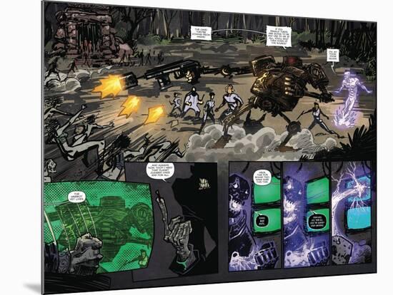 Zombies vs. Robots: Volume 1 - Page Spread with Panels-Anthony Diecidue-Mounted Art Print
