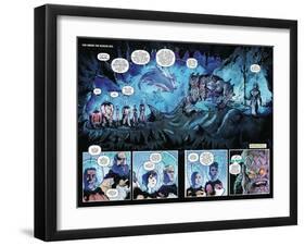 Zombies vs. Robots: Volume 1 - Page Spread with Panels-Anthony Diecidue-Framed Art Print