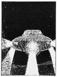 Domed Disc UFO Seen by Frank Slotta Near Radium Hot Springs, British Columbia-Zomek-Laminated Art Print