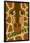 Zoo Faces - Giraffe-Lantern Press-Framed Art Print