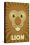 Zoo Faces - Lion-Lantern Press-Stretched Canvas