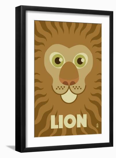 Zoo Faces - Lion-Lantern Press-Framed Art Print