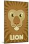Zoo Faces - Lion-Lantern Press-Mounted Art Print