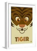 Zoo Faces - Tiger-Lantern Press-Framed Art Print