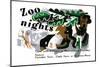 Zoo Nights-null-Mounted Art Print