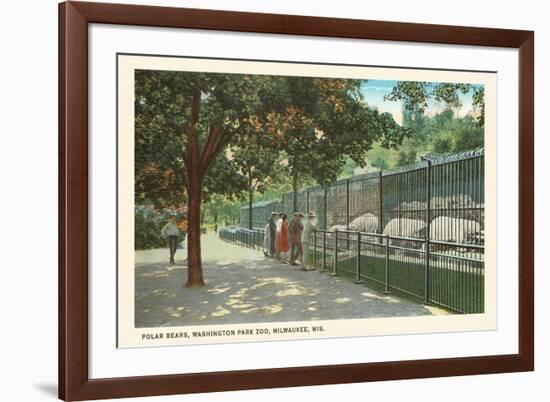 Zoo Polar Bears, Milwaukee, Wisconsin-null-Framed Premium Giclee Print