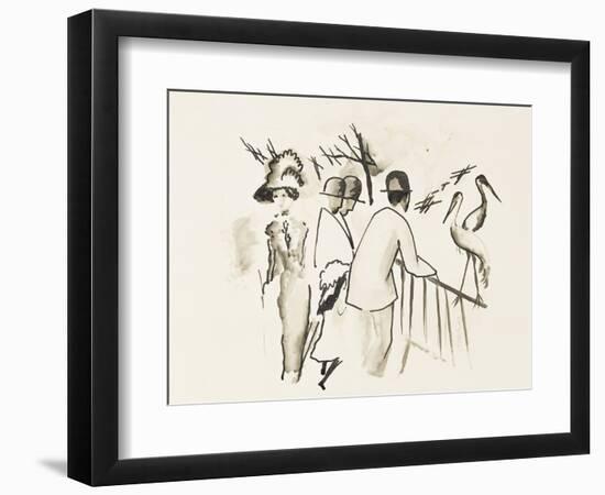 Zoological Garden II-Auguste Macke-Framed Giclee Print