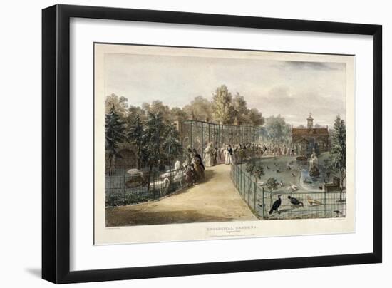 Zoological Gardens, Regent's Park, London, 1835-George Scharf-Framed Giclee Print