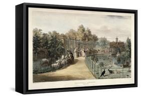 Zoological Gardens, Regent's Park, London, 1835-George Scharf-Framed Stretched Canvas