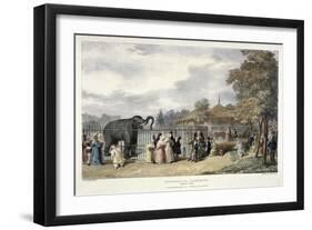 Zoological Gardens, Regent's Park, London, 1835-George Scharf-Framed Giclee Print