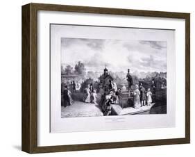 Zoological Gardens, Regent's Park, Marylebone, London, 1835-George Scharf-Framed Giclee Print