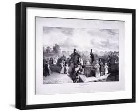 Zoological Gardens, Regent's Park, Marylebone, London, 1835-George Scharf-Framed Giclee Print