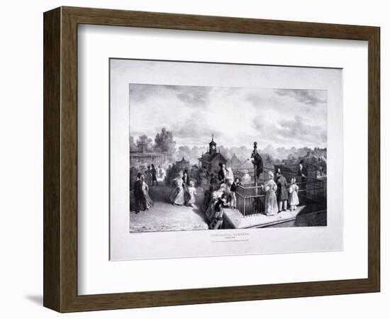 Zoological Gardens, Regent's Park, Marylebone, London, 1835-George Scharf-Framed Giclee Print