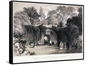 Zoological Gardens, Regent's Park, Marylebone, London, C1840-FW Hulme-Framed Stretched Canvas