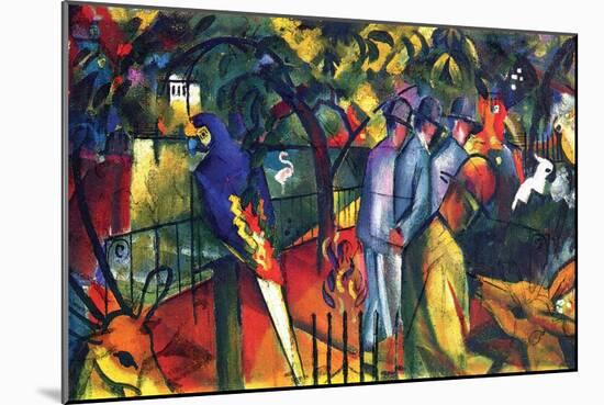 Zoological Gardens-Auguste Macke-Mounted Art Print