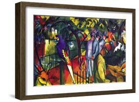 Zoological Gardens-Auguste Macke-Framed Art Print