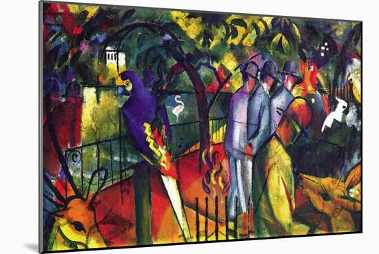 Zoological Gardens-Auguste Macke-Mounted Art Print