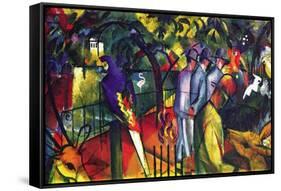 Zoological Gardens-Auguste Macke-Framed Stretched Canvas