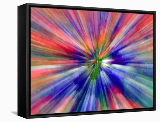 Zoom Abstract of Pansy Flowers-Charles R. Needle-Framed Stretched Canvas