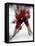 Zoom Explosion View of Ice Hockey Player-Paul Sutton-Framed Stretched Canvas
