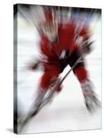 Zoom Explosion View of Ice Hockey Player-Paul Sutton-Stretched Canvas