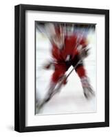 Zoom Explosion View of Ice Hockey Player-Paul Sutton-Framed Premium Photographic Print