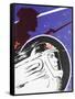 Zooming Soviet Cosmonaut Alongside a Revolutionary Soldier-null-Framed Stretched Canvas