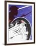 Zooming Soviet Cosmonaut Alongside a Revolutionary Soldier-null-Framed Giclee Print