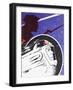 Zooming Soviet Cosmonaut Alongside a Revolutionary Soldier-null-Framed Giclee Print