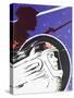 Zooming Soviet Cosmonaut Alongside a Revolutionary Soldier-null-Stretched Canvas