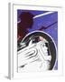 Zooming Soviet Cosmonaut Alongside a Revolutionary Soldier-null-Framed Giclee Print