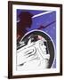 Zooming Soviet Cosmonaut Alongside a Revolutionary Soldier-null-Framed Giclee Print