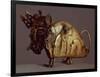 Zoomorphic Figurine in Molten Gold Lost Wax-null-Framed Giclee Print