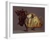 Zoomorphic Figurine in Molten Gold Lost Wax-null-Framed Giclee Print