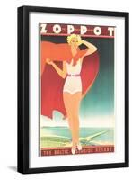 Zoppot Travel Poster-null-Framed Art Print