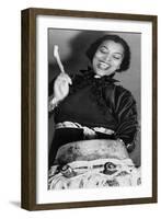 Zora Neale Hurston, African American Author and Folklorist, Beating the Hountar, or Mama Drum, 1937-null-Framed Art Print