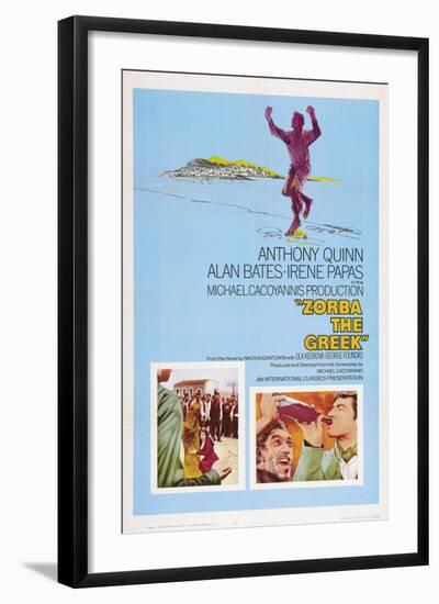 Zorba the Greek (aka Alexis Zorbas), Anthony Quinn, 1964-null-Framed Art Print