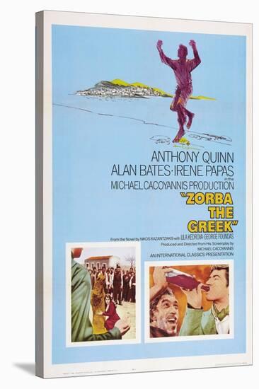 Zorba the Greek (aka Alexis Zorbas), Anthony Quinn, 1964-null-Stretched Canvas