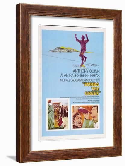 Zorba the Greek (aka Alexis Zorbas), Anthony Quinn, 1964-null-Framed Art Print