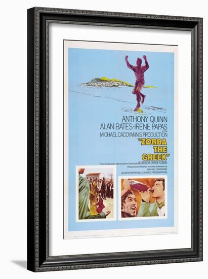 Zorba the Greek (aka Alexis Zorbas), Anthony Quinn, 1964-null-Framed Art Print