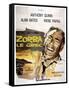 Zorba the Greek, (AKA Zorba Le Grec), Anthony Quinn on French Poster Art, 1964-null-Framed Stretched Canvas